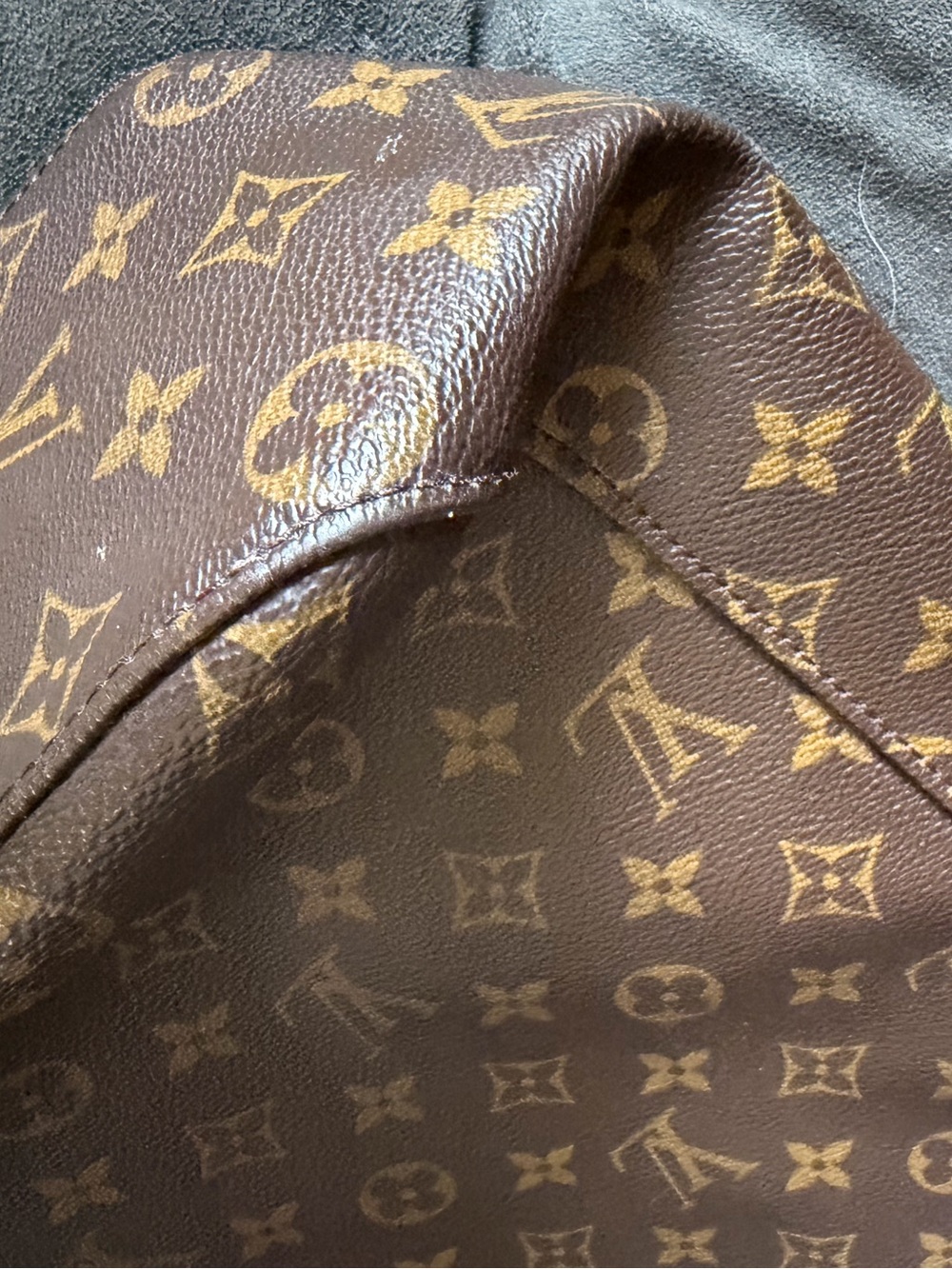 Louis Vuitton Brown Monogram Hobo with Tan Strap - Picture 4 of 10